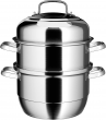 Large Steamer for Cooking, 3 Tier Steamer Pot, 13 2/5 Inch Stainless Steel Steamer, Steam Pots for Cooking