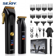 SEJOY 2 Pcs/set Hair Clippers Men Trimmer Kit for Barber Mens Beard Haircut Set Professional Hair Cutting Barber Machines