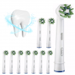 10 Pack Electric Toothbrush Head Replacement Electric Toothbrush Heads Clean Maximiser Fit for Oral-B Cross Action