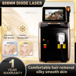 Latest Diode ND:YAG Laser Hair Removal Device - Triple Wavelength, 2000W Power, Painless and Permanent 808nm+1064nm+755nm