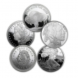 1 oz Silver Round - Secondary Market - Lot of 5 Rounds .999 Silver Random Brand