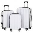 20"/24"/28" Trolley Case 3-Piece Hardside Spinner Luggage Suitcase Bag Set w/TSA