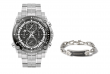 Bulova Men's Chronograph Precisionist Watch Bracelet Medium Set 47MM 98B405