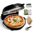 12" Electric Pizza Oven, Countertop Stone Pizza Maker, Pizza Maker Machine,