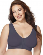 Just My Size Pure Comfort Front-Close Wirefree Bra w/ Wicking 1XL-6XL 3 Colors