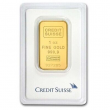 1 oz Credit Suisse Gold Bar .9999 Fine In Assay Card