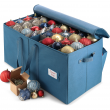 Christmas Ornament Storage Box Container Fits up to 128 with Adjustable Dividers