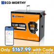 ECO-WORTHY 1920Wh 12V 150Ah LiFePO4 Lithium Battery Bluetooth monitoring For RV