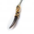 New DAVID YURMAN Tusk Charm Enhancer Pendant in Botswana Agate and 18K Gold