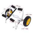 Bend Kayak Canoe Boat Carrier Dolly Trailer Trolley Transport Cart Wheel Yellow