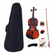 Glarry 1/2 Size Solid Maple Coffee Color Acoustic Violin Set for Beginner