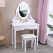 Vanity Table 10 LED Lights Makeup Dressing Desk Set 5 Drawers Bedroom Vanities