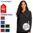 Port Authority Womens Long Sleeve Polo Shirt 3-button reverse placket L500LS