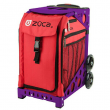 Zuca Chili Insert Bag and Purple Frame with Flashing Wheels