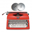 Royal Classic Retro Manual Typewriter Red with Extra Ribbons