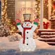 47in Lighted Snowman Outdoor Christmas Decoration with 120 LED Lights Xmas Décor