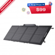 EcoFlow 110W Portable Solar Panel Foldable with Carry Case Certified Refurbished