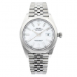 Rolex Datejust 41mm Steel White Index Dial Jubilee Smooth Automatic Watch 126300