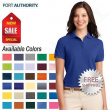 Port Authority  Womens Short Sleeve Silk Touch Three Button Polo Shirt L500