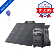 EcoFlow DELTA Pro 3600Wh Generator+2x220W Solar Panel Kit Certified Refurbished