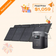 EcoFlow Solar Genarator DELTA 2 Max 2048Wh+2*220W Solar Panel Kit Refurbished