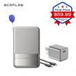 EcoFlow Rapid Power Bank Wireless 5000mAh Qi2 With 30W GaN USB C Charger