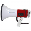 Megaphone 75 W Siren Bullhorn - Bullhorn Speaker w Detachable Microphone - Red