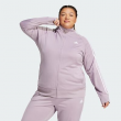 adidas women Essentials Warm-Up Tricot Slim 3-Stripes Track Jacket (Plus Size)