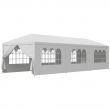 10'x30' White Outdoor Gazebo Canopy Wedding Party Tent 8 Removable Walls 8