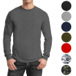 Mens Long Sleeve Crew Neck & Performance Tees Layer Lounge Gym Work Casual NEW