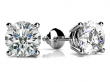 Holiday Gift- 4.00 Ct G VS2 Round Cut Lab Grown Diamond Stud Earrings Screw Back