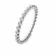 .40 CT G/VS2 Stackable Round Cut Lab Grown Diamond Eternity Ring 14k White Gold