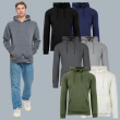 Men's 2-PACK Heavyweight Premium Fabric Fleece Lined Pullover Hoodie (M-2XL) NEW