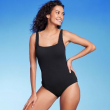 Kona Sol Women's Tank Swimwear Pucker Textured One Piece Swimsuit