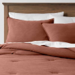 Threshold 3-Piece Cotton Linen Comforter Set OEKO-TEX Space Dyed