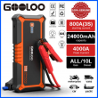 GOOLOO GP4000 Jump Starter 4000A 24000mAh Battery Charger Power Bank Portable US