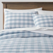 Threshold Comforter Set Cotton Gingham Breathable Comfort All-Season