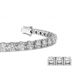 4.00 CT G/VS1 Round Cut Lab Grown Diamond Tennis Bracelet 14k White Gold