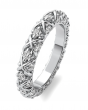 XO Round Cut Lab Grown Diamond Eternity Ring 1.30 CT G VS2 White Gold 14k