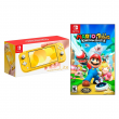 NEW 🔥 Nintendo Switch Lite Handheld Console - Yellow 🔥 Mario+Rabbids Bundle 🔥