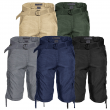 Men's Cargo Shorts Casual Cotton Multi Pockets Belted Lightweight Casual Short