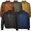 Men's Jacket Athletic Lightweight Water Resistant Full-Zip Slim Fit Racer Coat