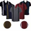 Men's Guayabera Shirt Embroidered Stripe Casual Button Up Cuba Beach Wedding, ,