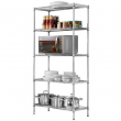 5-Tier Metal Wire Rack Free Standing Shelving Unit Adjustable Heavy Duty Storage