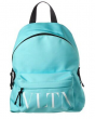 Valentino Vltn Canvas Backpack Men's Blue Uni