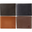 Timberland Men's Wallet Leather Bifold Attached Flip Pocket ID Window Billfold