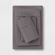 Threshold 500TC Cotton Blend Sateen 4-Piece Sheet Set Deep Pocket