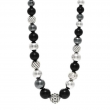 DAVID YURMAN Sterling Silver Black Onyx Hematite Elements Necklace