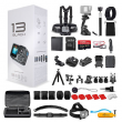 GoPro HERO 13 Black Waterproof Action Camera + 64GB Card & 50 Piece Accessory