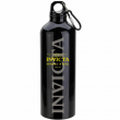 Invicta Bottle with Clip and Split Key Ring Black Aluminum, Screw Top Lid IPM921